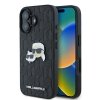 Karl Lagerfeld KLHCP16SPGKLKCPK iPhone 16 6.1 czarny/black hardcase Monogram Karl&Chaoupette Head Pin